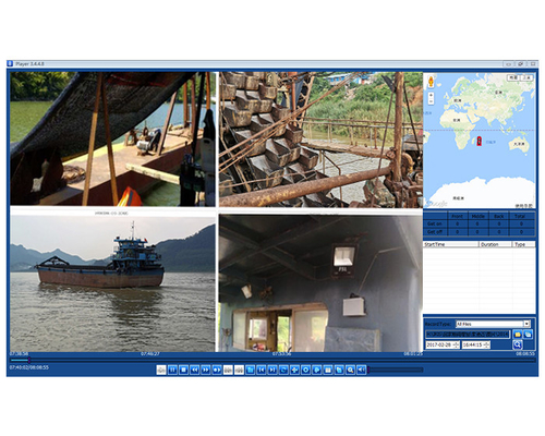 4G GPS MDVR Live Video Streaming System Untuk Kapal Penambangan Pasir Kapal Keruk