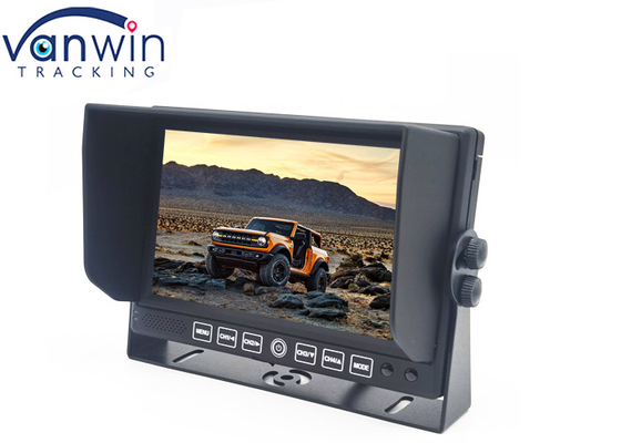 U Bracket Model 2 Channel 7inch Car Truck Monitor Dengan Sunshade Rear View Backup