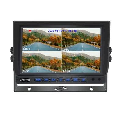 7 inci AHD LCD Screen 4-Channel Quad SD Card AHD Kendaraan LCD Monitor Mobil Dengan Kamera 1080P