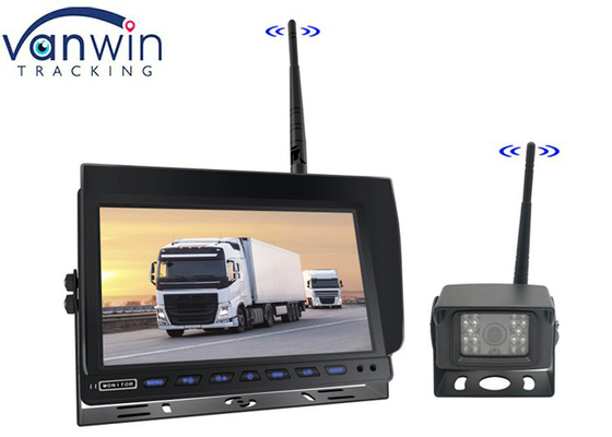 10 Inch Quad Split 4ch AHD Monitor Signal Wireless 1080P Mobil Kembali Kamera Monitor Kit